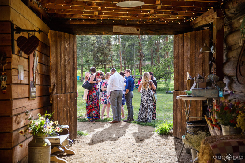 Barn wedding at B Lazy 2 Ranch