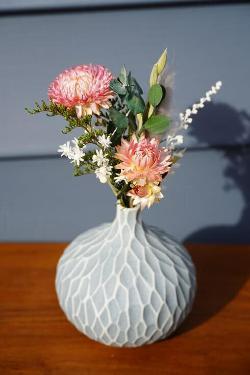 Strawflower Sprig Vase Set (6)