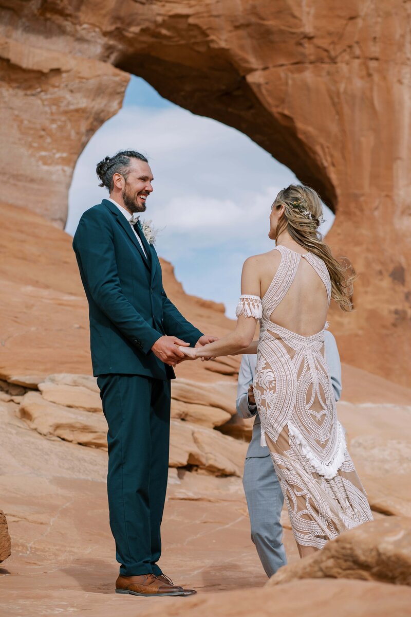 couple getting married in zion