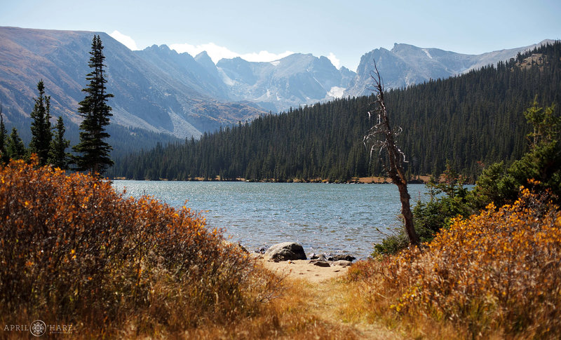 Beautiful photo of Long Lake at the Indian Peaks Wilderness Area of Colorado