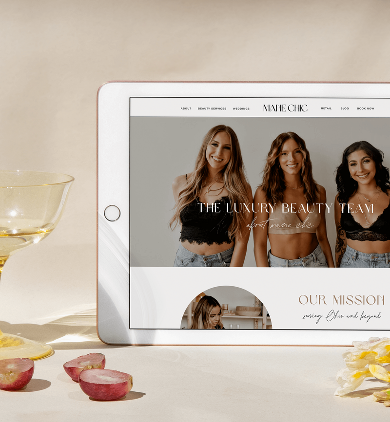 Beauty Business Website Design