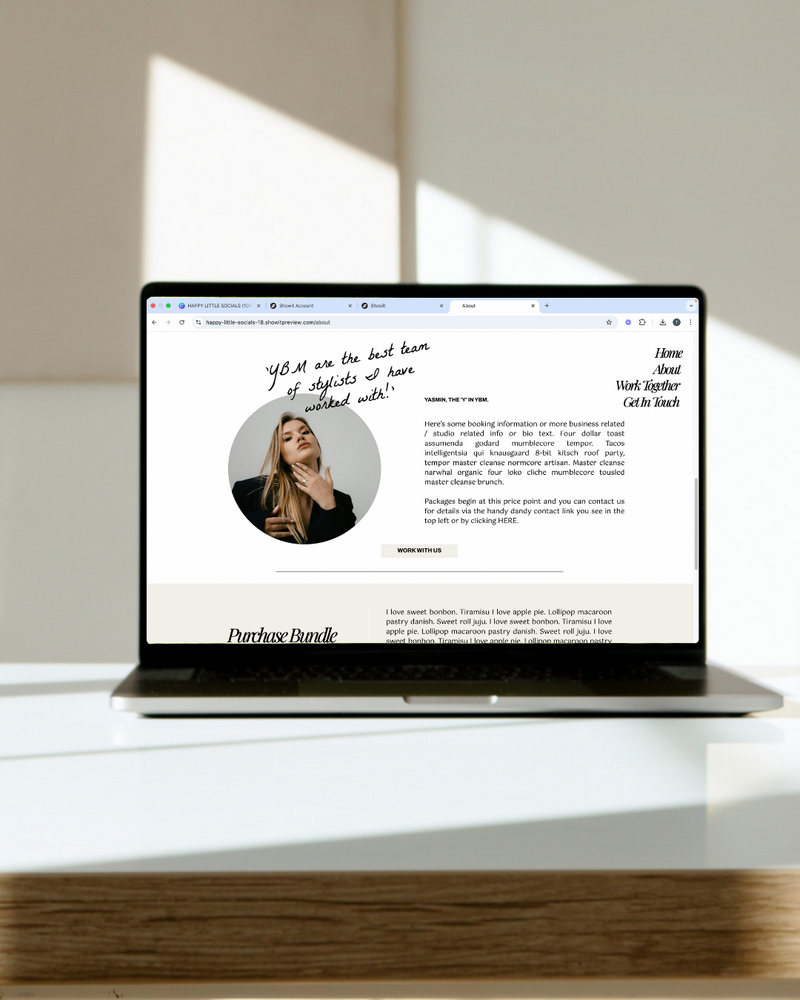 Happy Little Socials Website Template