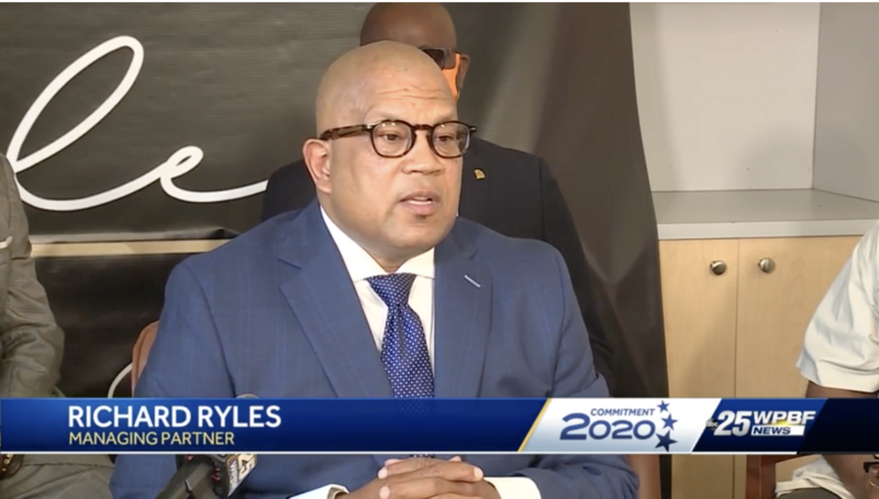 Attorney Richard Ryles being interviewed by Channel 25