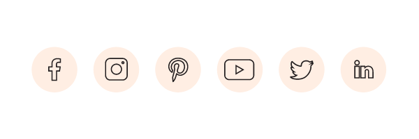 blog brand social icons