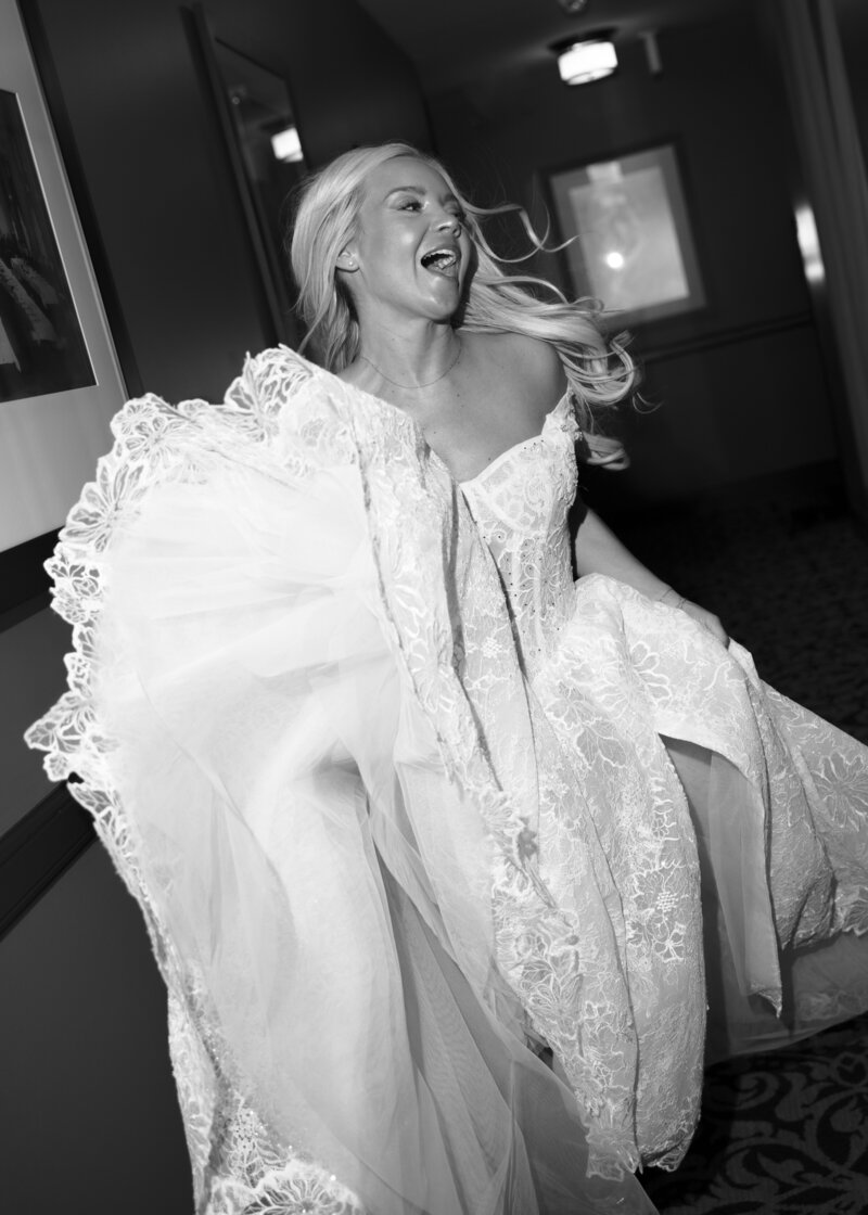 From her effortless and chic glam to the custom designer wedding gown, the bride wanted to recreate a beautiful photograph.