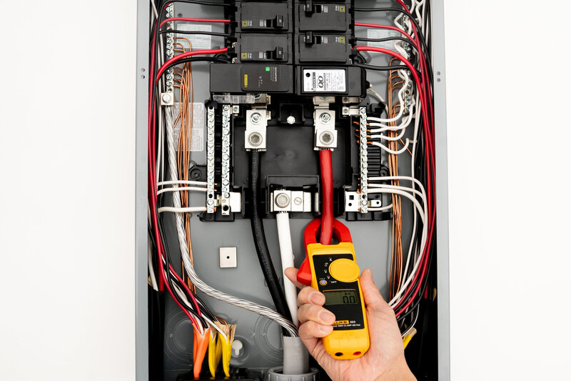 electrical panel repair with new wiring