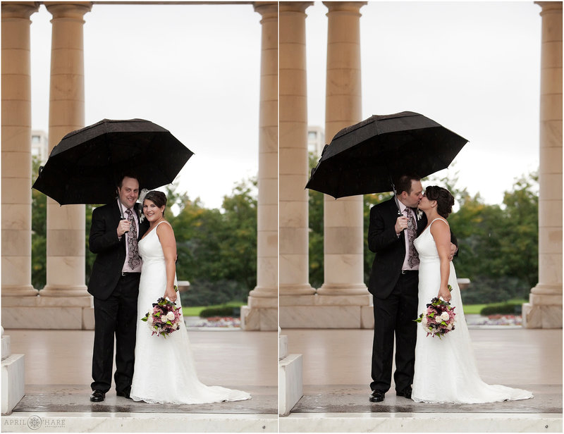 Cheesman-Park-Denver-Colorado-Rainy-Wedding-Day-Portrait