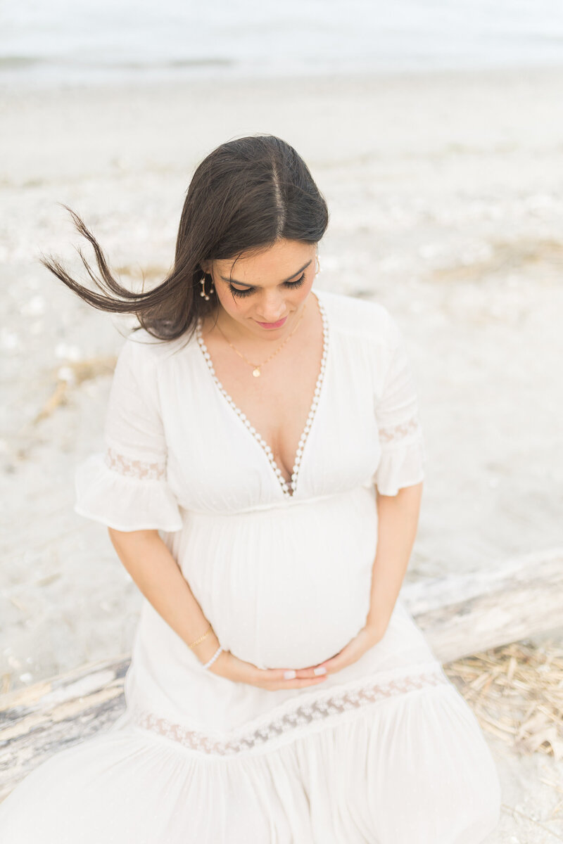 ct maternity photography at the beach
