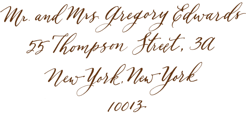 Magnolia Calligraphy Style- Chocolate Brown