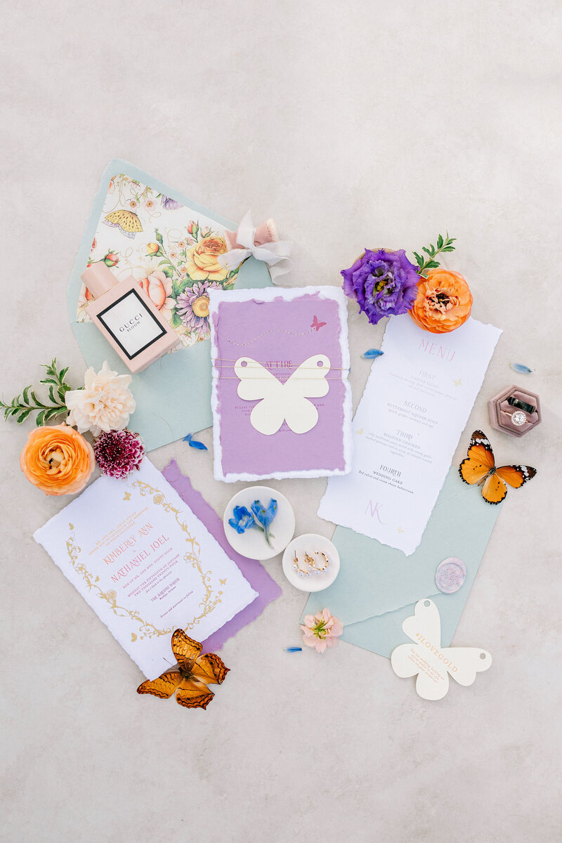 lavender_butterfly_custom_wedding_invitations_phoenix_arizona