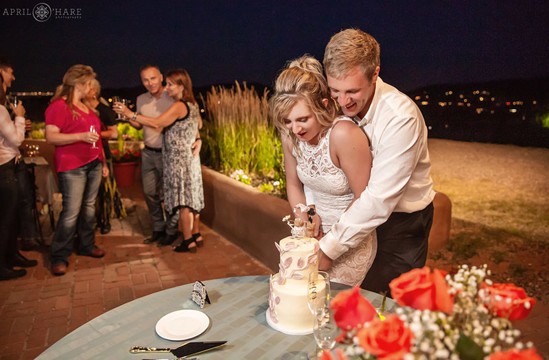 Cake Cutting at The Fort Restaurant Wedding