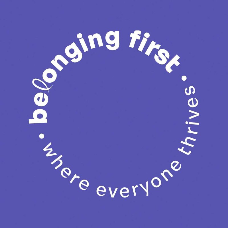 Belonging First brand mark design