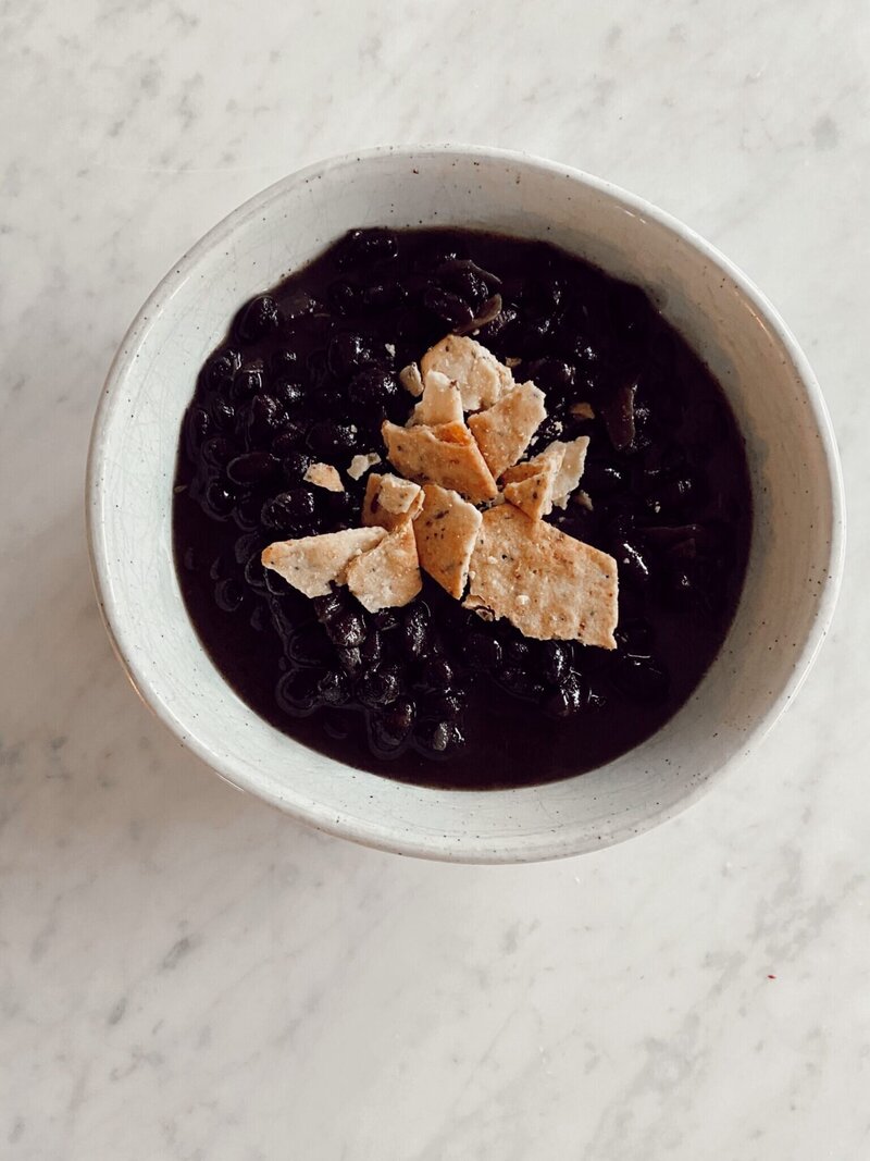 Black bean soup - 1
