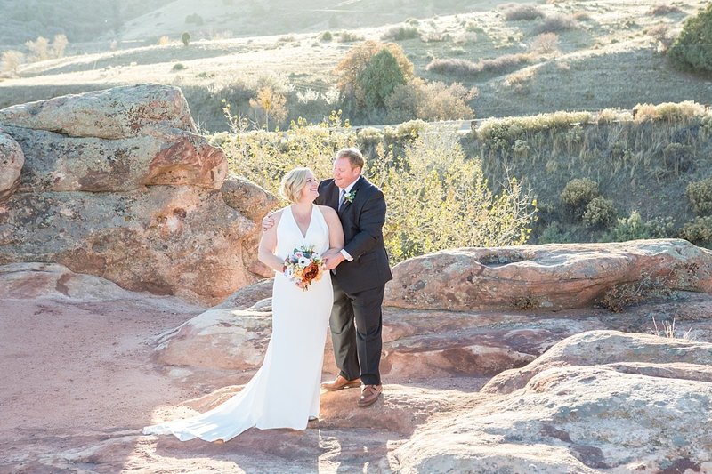 Colorado mountain wedding photographer with Deanna and Jason in Morrison, CO