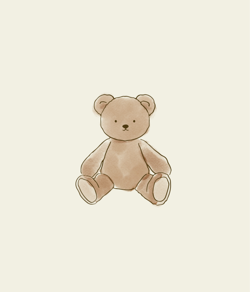 Illustratie beer voor kinderkleding