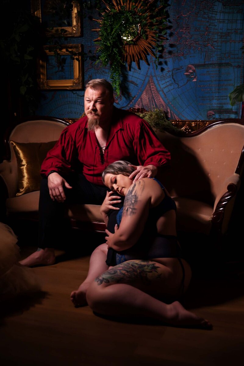 Intimate partner add-on boudoir shots capturing the essence of your bond in Scottsdale, Arizona