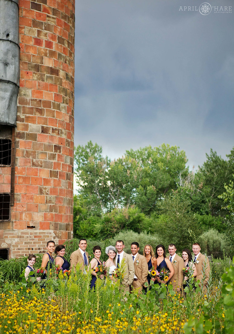 Wedding Party photography at Denver Botanic Gardens Chatfield Farms