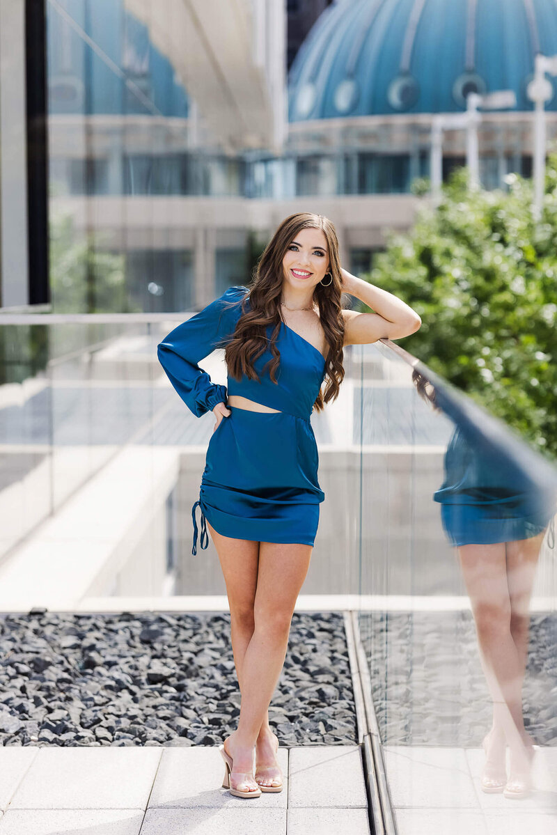 2.Kristi Pennington Photog_senior-girl-blue-dress-city