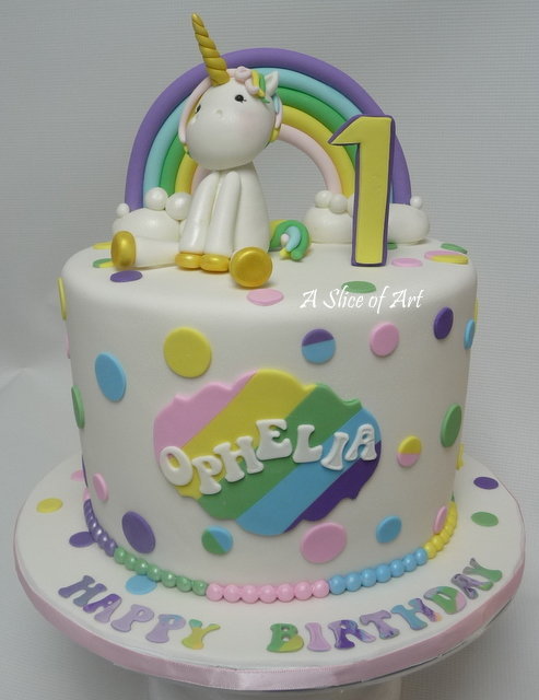 fondant unicorn cake