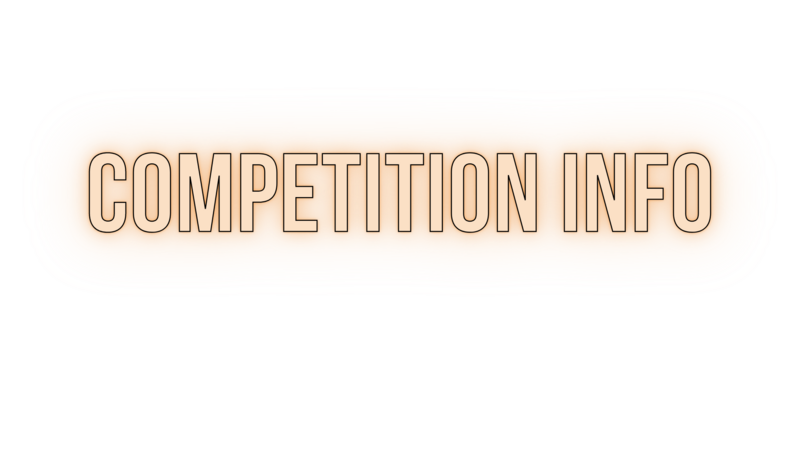 text header that reads ' competition info' in a golden glow