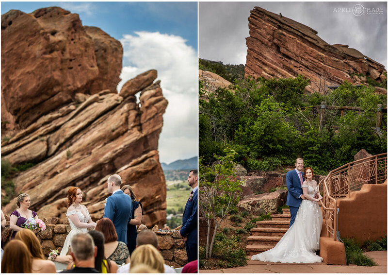 Stormy Summer Wedding at Red Rocks Trading Post in Morrison Colorado