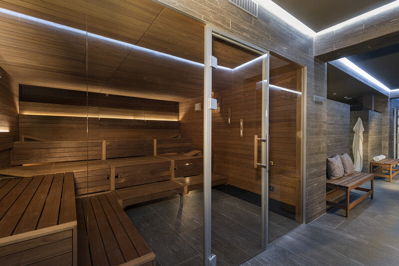 Sauna im SPA des LOEV Hotel.