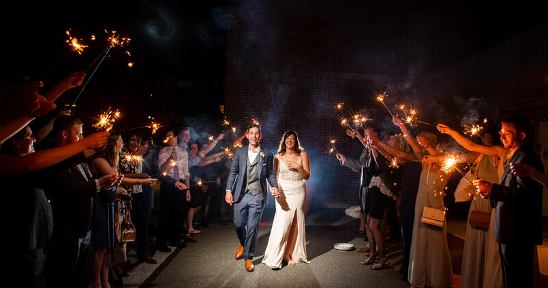 Sparkler send off n