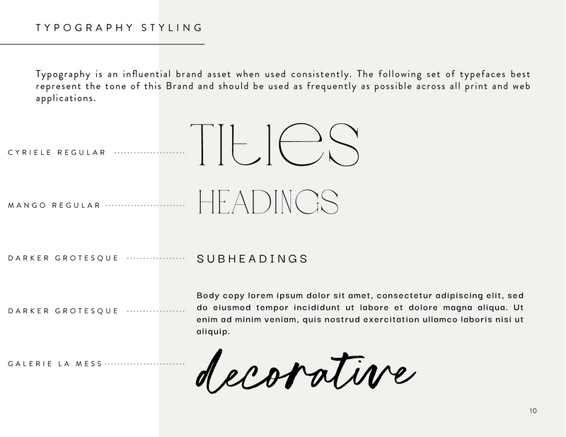 Things to do in Greece - Brand Identity Style Guide_Typography Styling