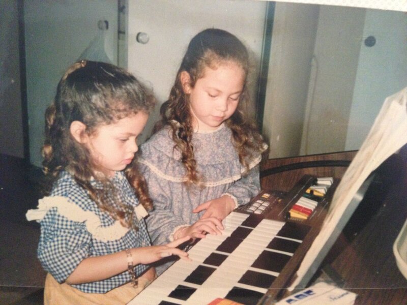 Patrice and Laura started piano young