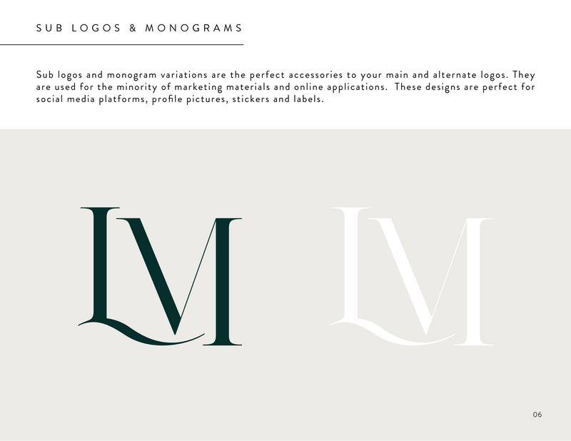 Laura May Brand Identity Style Guide_Logo Variations