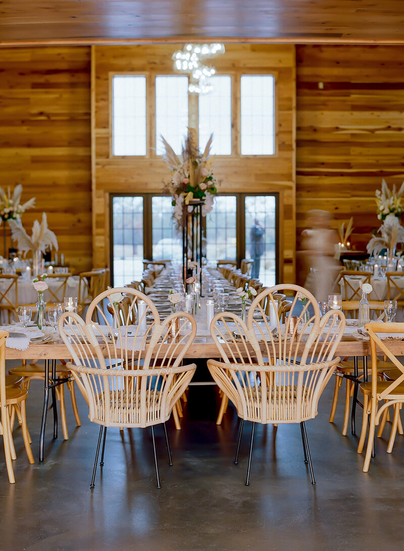 boho wedding dining room
