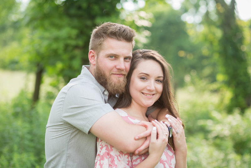 summer engagement session in holmesville ohio photographed by Jamie Lynette Photography Canton Ohio Photographer