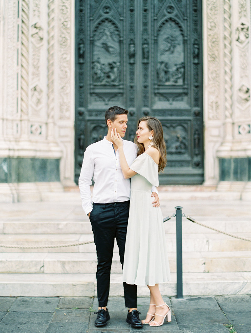 Florence Italy engagement session at the Duomo