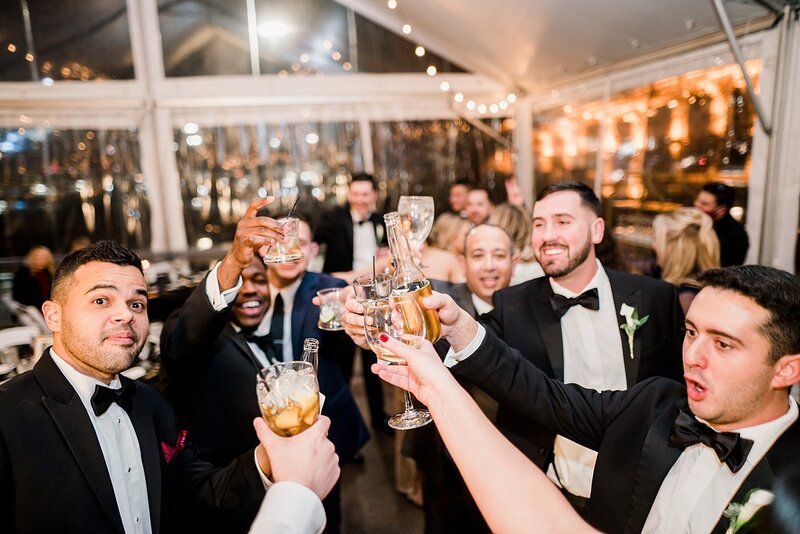 champange toast by Knoxville Wedding Photographer, Amanda May Photos