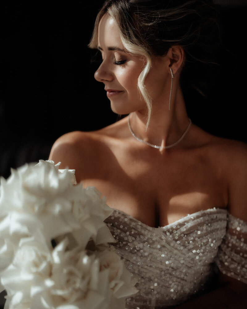 Bride in beautiful light