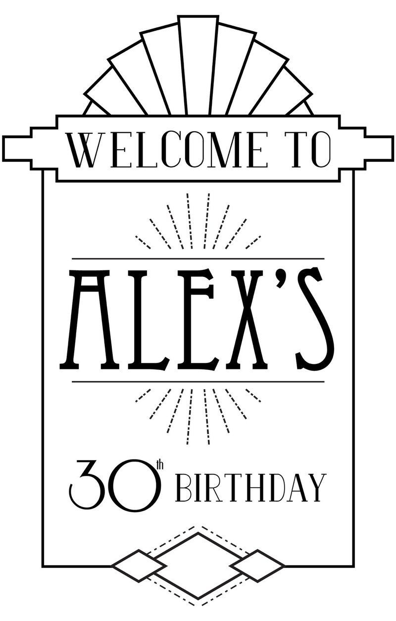 Alex Russell 30th Bday Party - 0 - Decal