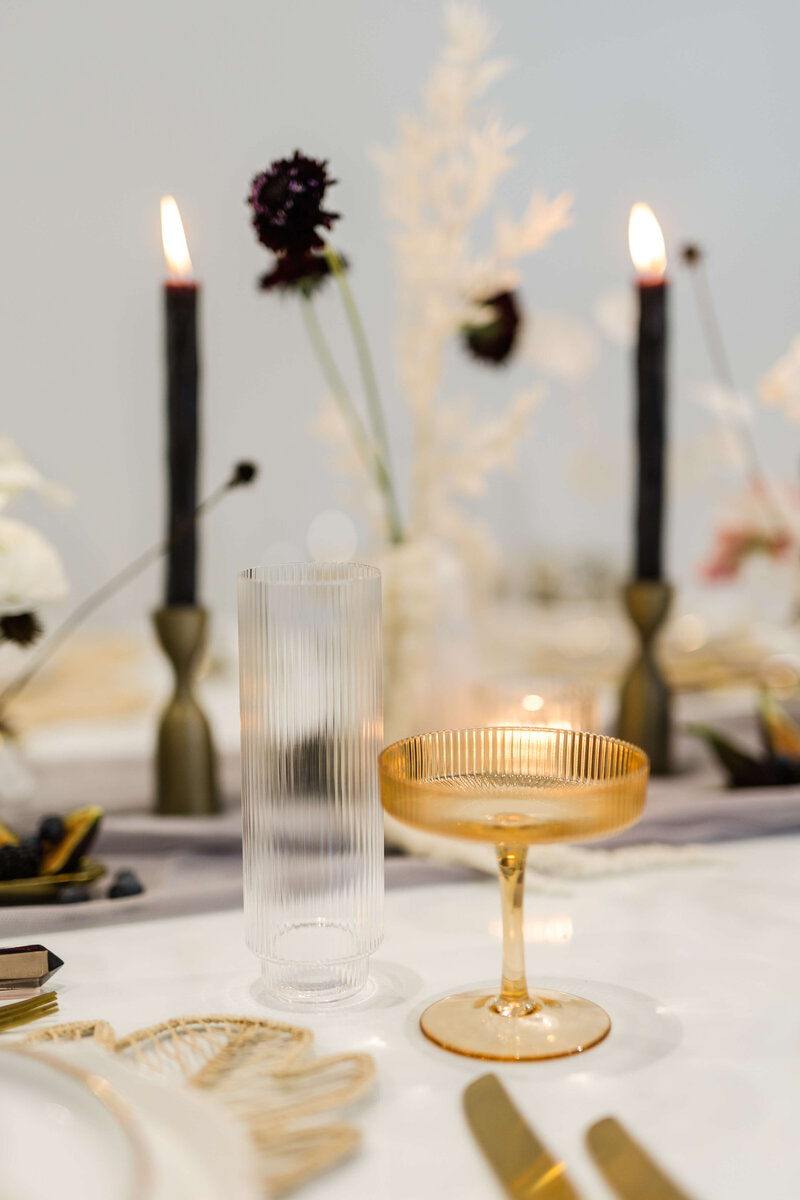 luxury tablescape design for wedding reception