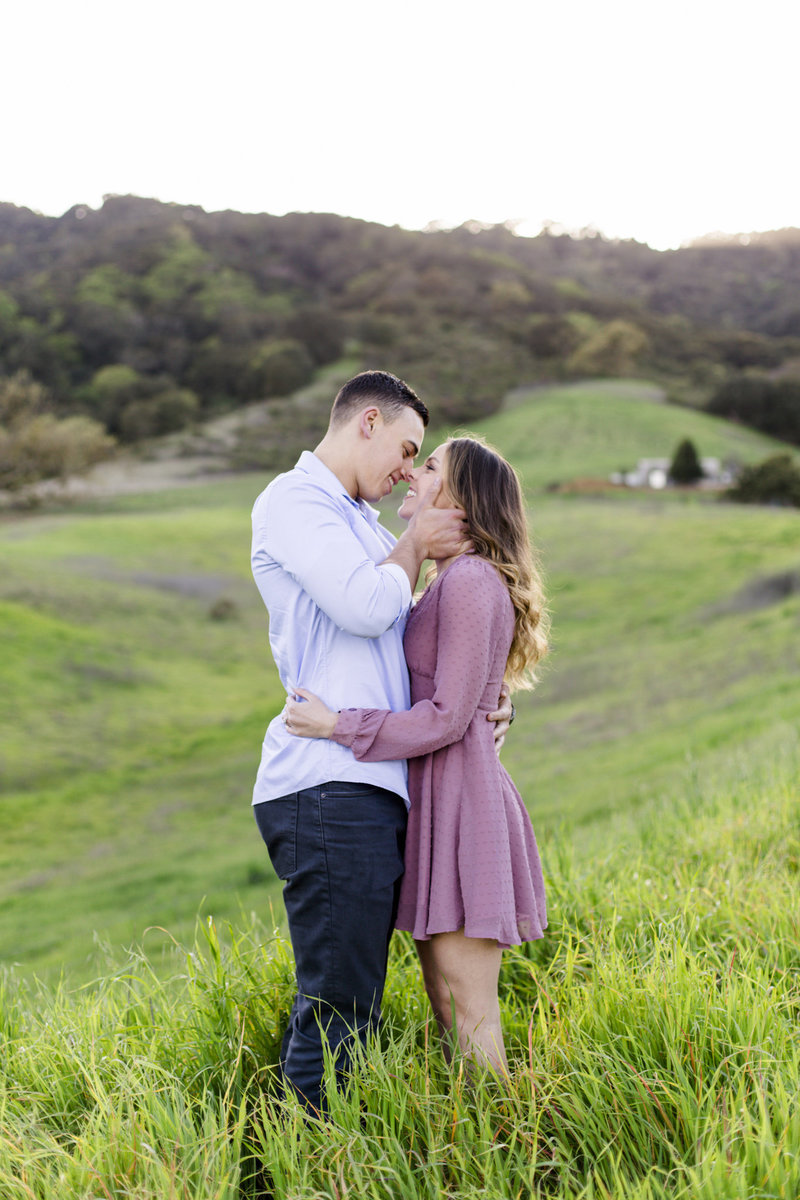 Caili Chung Photography Engagement Candid Field Hills