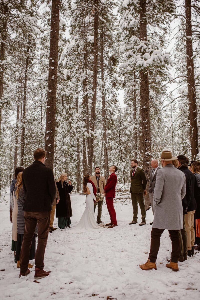 outdoor wedding planning with guests