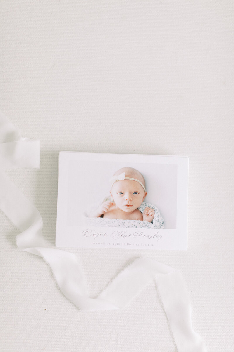 matted print box made by madison wi newborn photography Talia Laird Photography