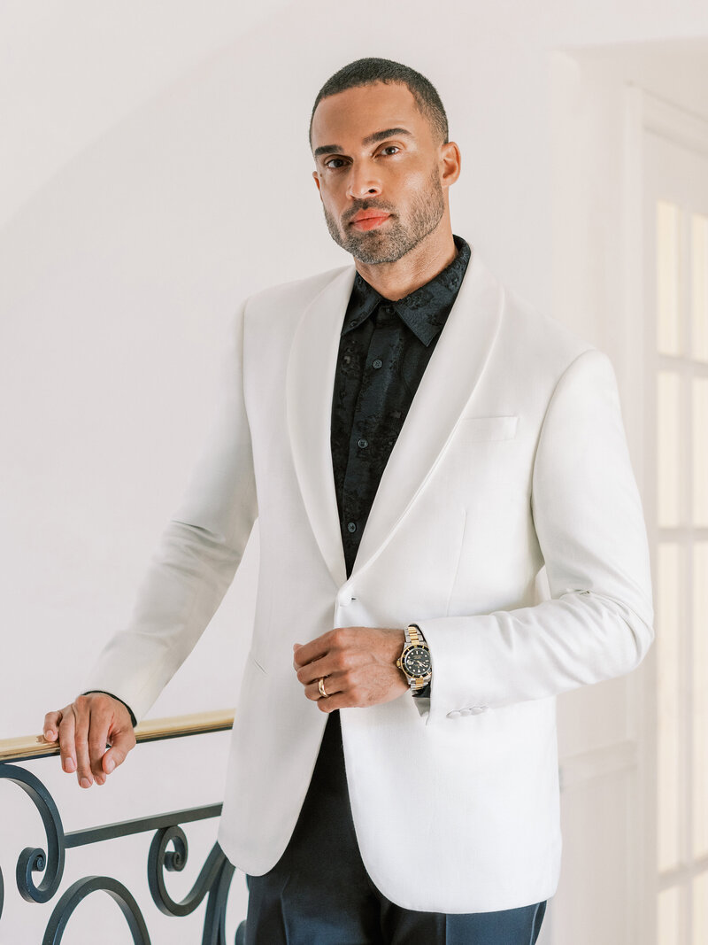 men’s-style-wedding-white-tuxedo-personal-shopping-fashion-stylist-raina-silberstein