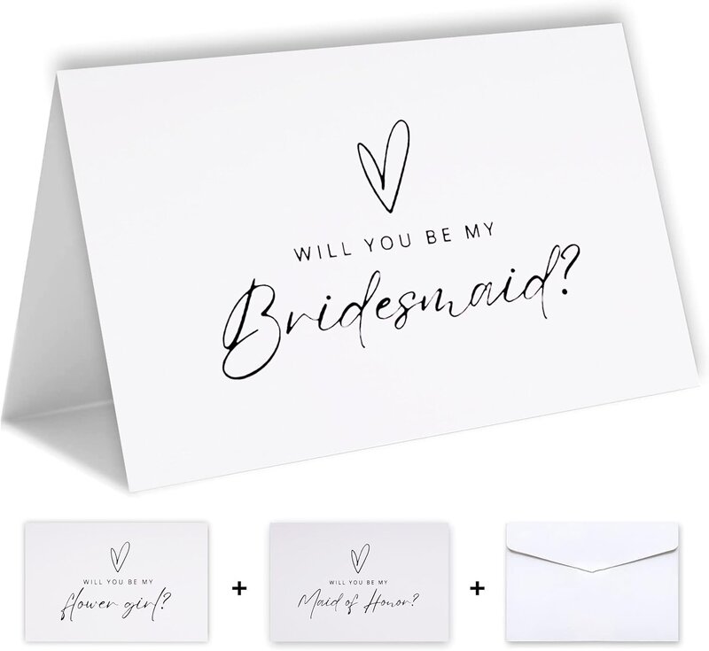 Wedding Bridesmaid Proposal Cards