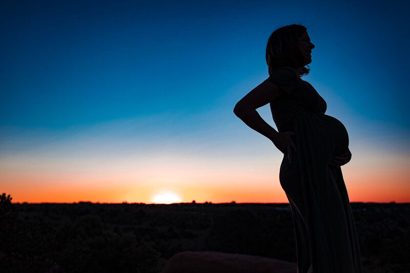 silhouette maternity image