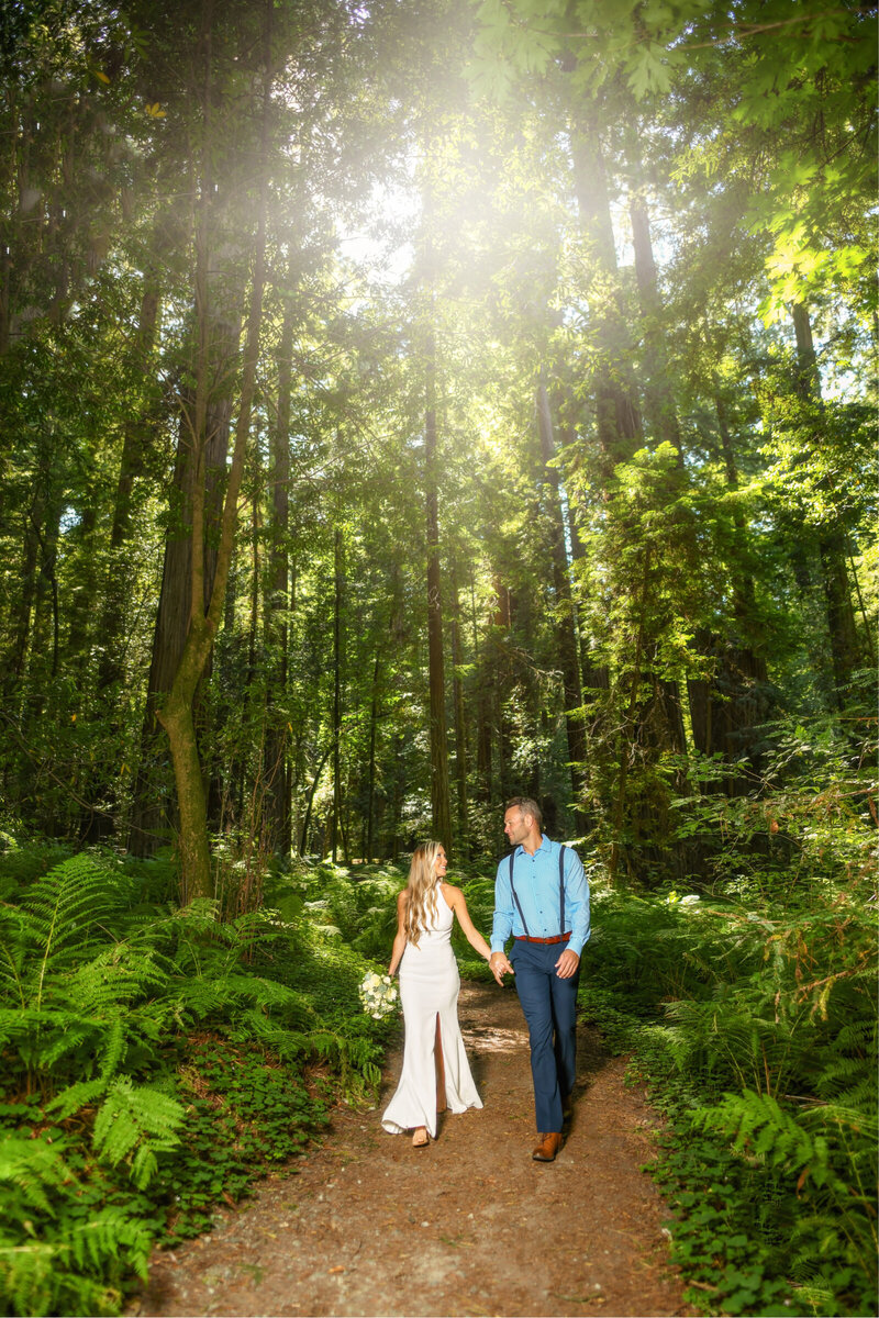 Gorgeous couple in the Redwoods in Northern California by Parky's Pics Photography
