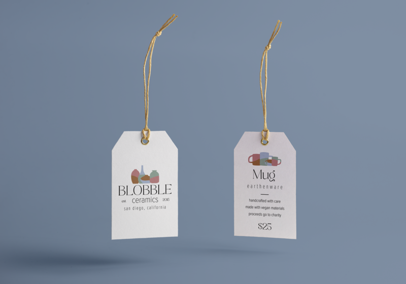 blobble ceramics pricing labels