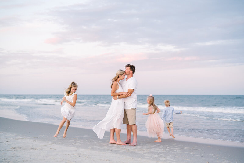 Family Beach Portraits in Myrtle Beach at Myrtle Beach State Park by Pasha Belman Photographer