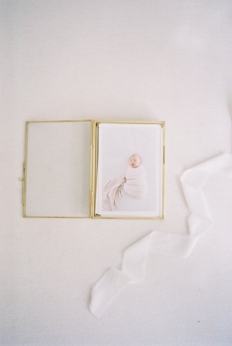 glass proof box made by madison wi newborn photography Talia Laird Photography
