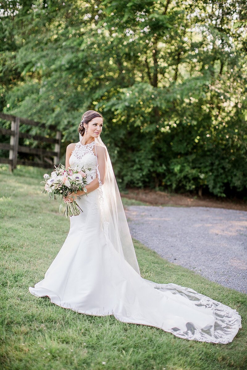 bridal portrait by Knoxville Wedding Photographer, Amanda May Photos