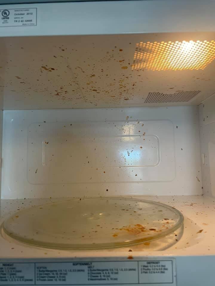 dirty microwave
