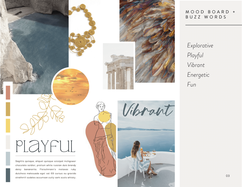 Things to do in Greece - Brand Identity Style Guide_Mood Board